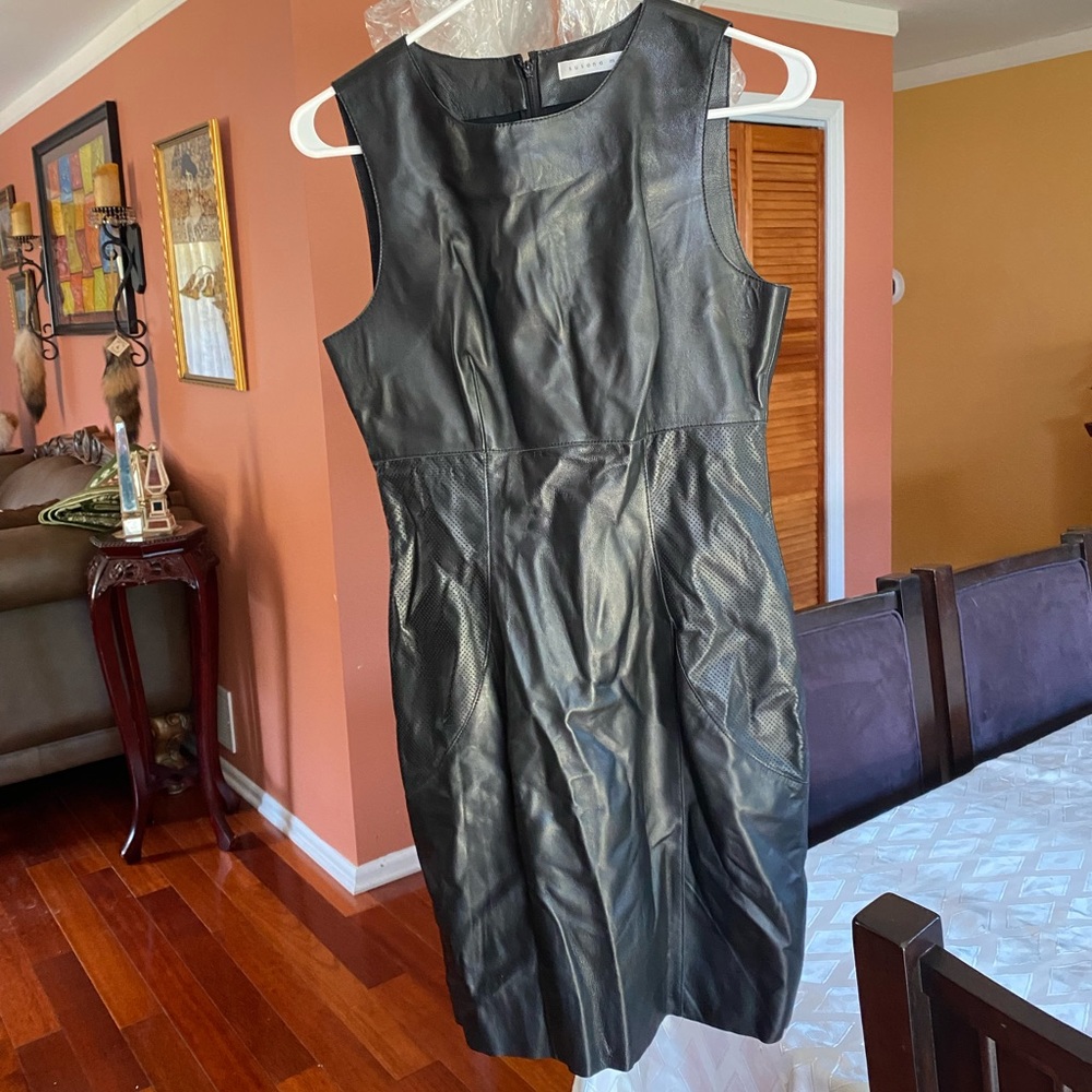 Susana Monaco lamb leather dress